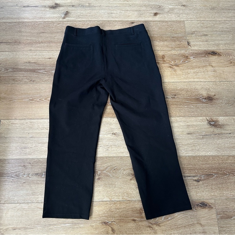 Quince Ultra-Stretch Ponte Straight Leg 4-Pocket Pant in Black Sz XL/25 GUC - Picture 9 of 9